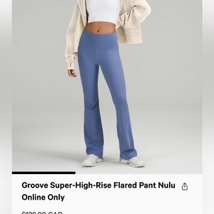 BNWT lululemon Groove pant waterdrop Nulu